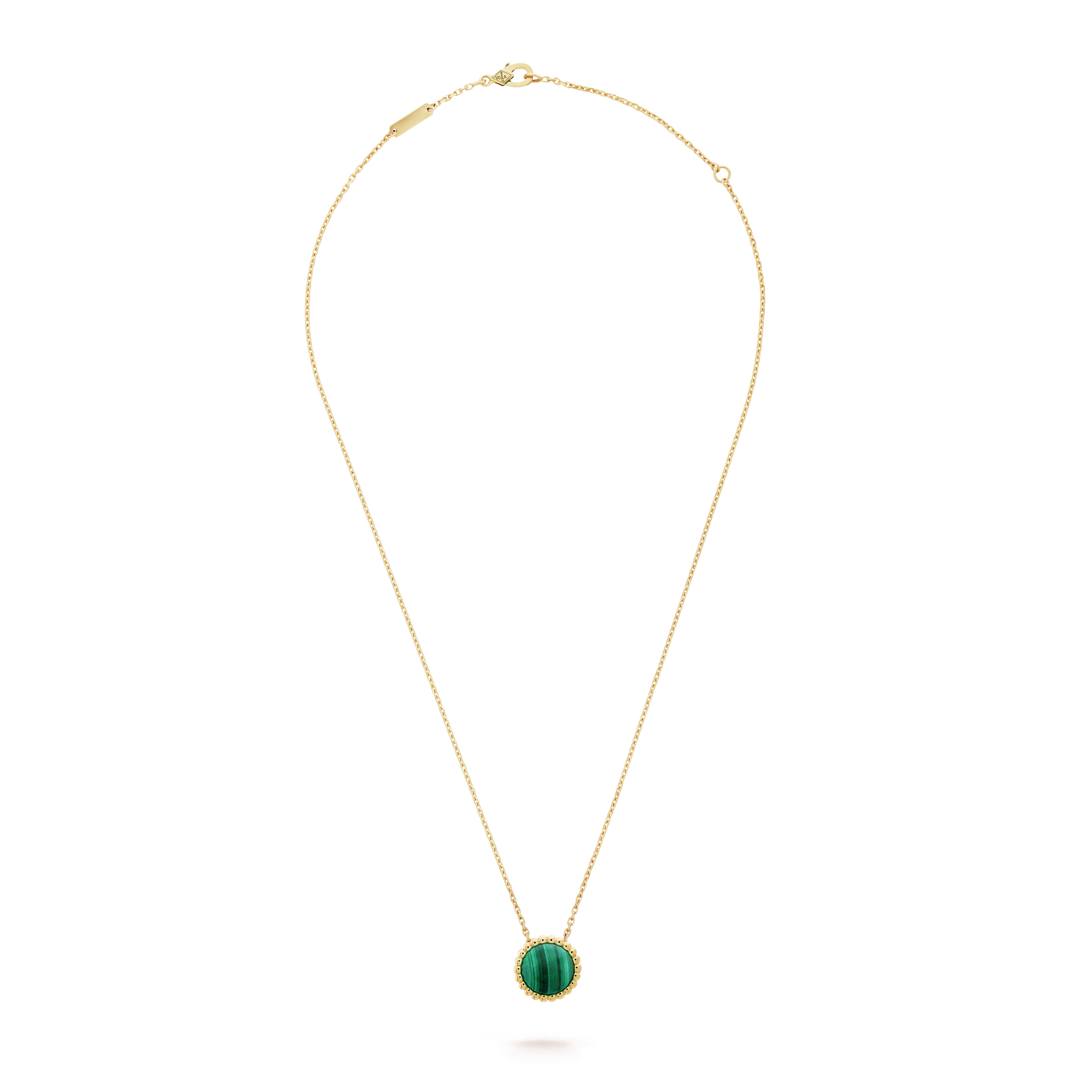 18K Van Cleef & Arpels Perlee couleurs Malachite Necklace