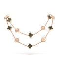 18K Van Cleef & Arpels Vintage Alhambra 20 Motifs Long Necklace