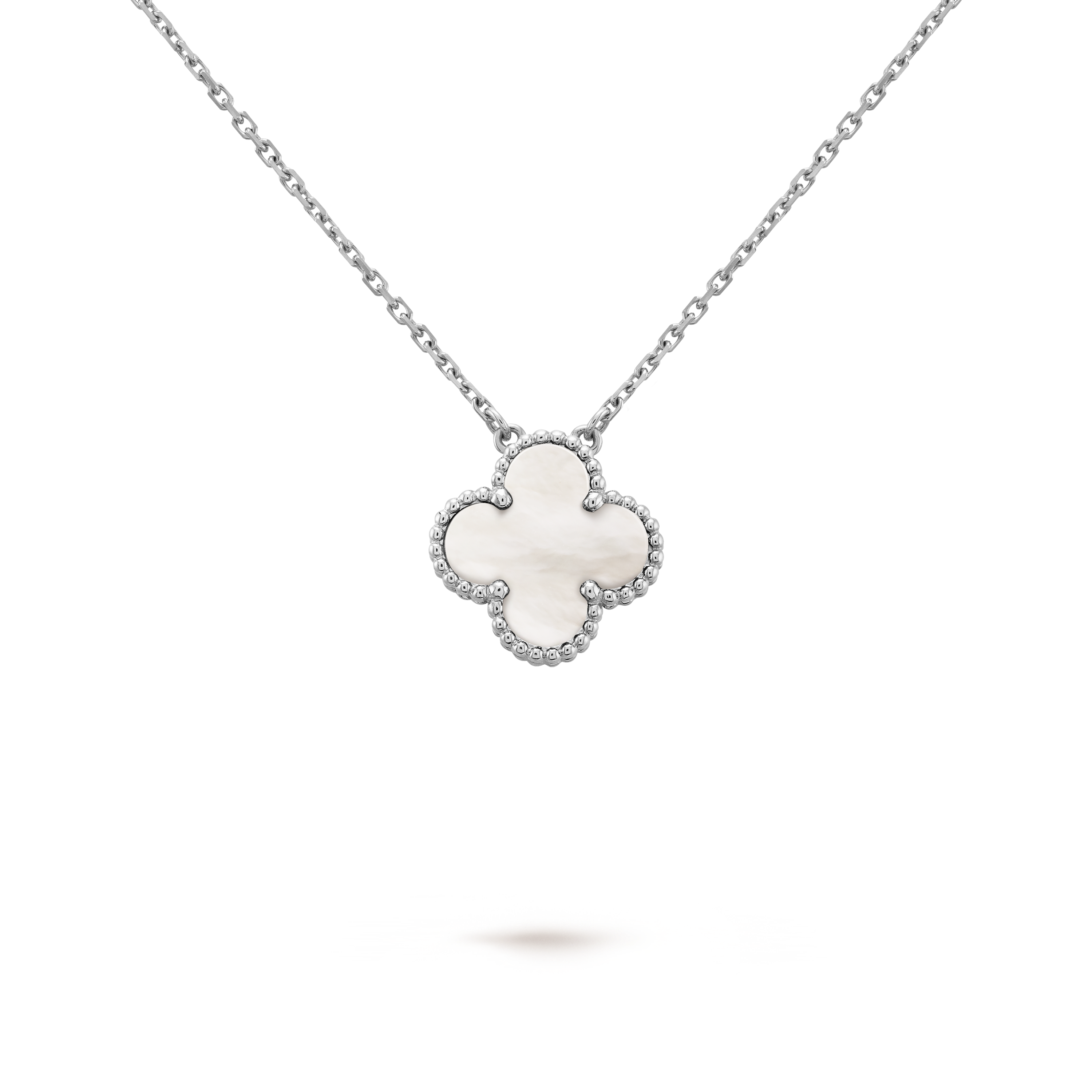 18K Van Cleef & Arpels Vintage Alhambra Pendant Clover Necklace