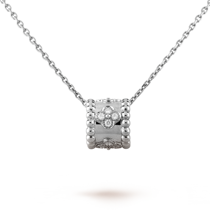 18K Van Cleef & Arpels Perlee Clovers Pendant Necklace