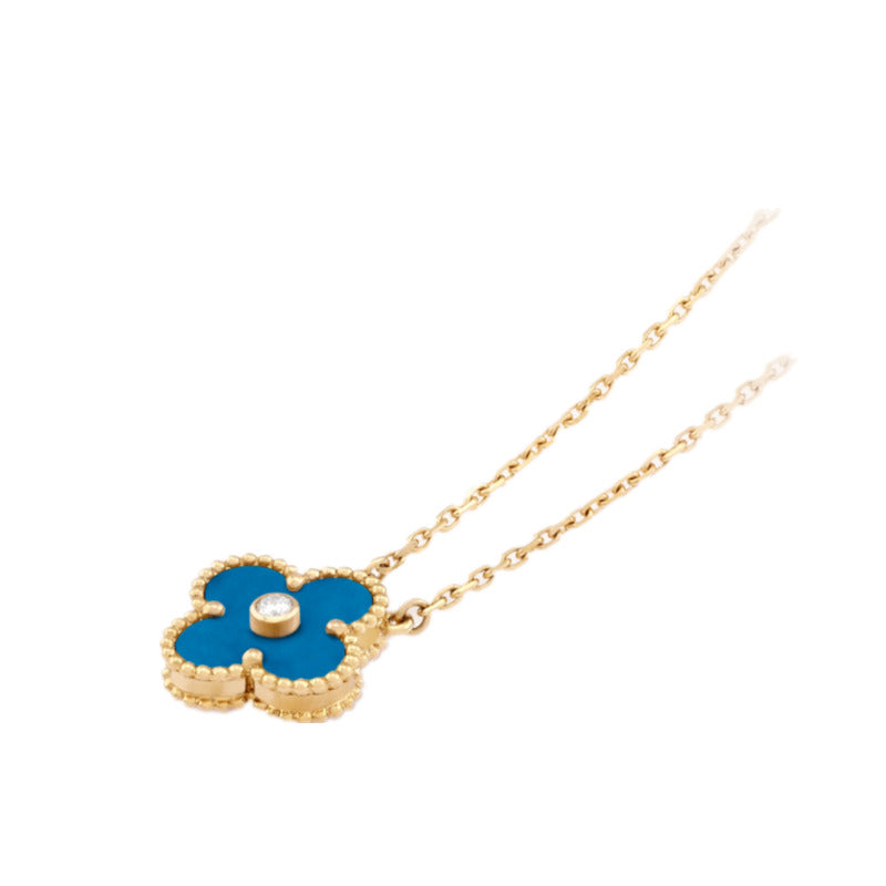 18K Van Cleef & Arpels Vintage Alhambra Agent Clover Necklace