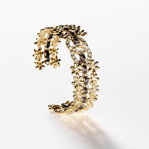 18K Chanel 2023 Black Cuff Bracelet