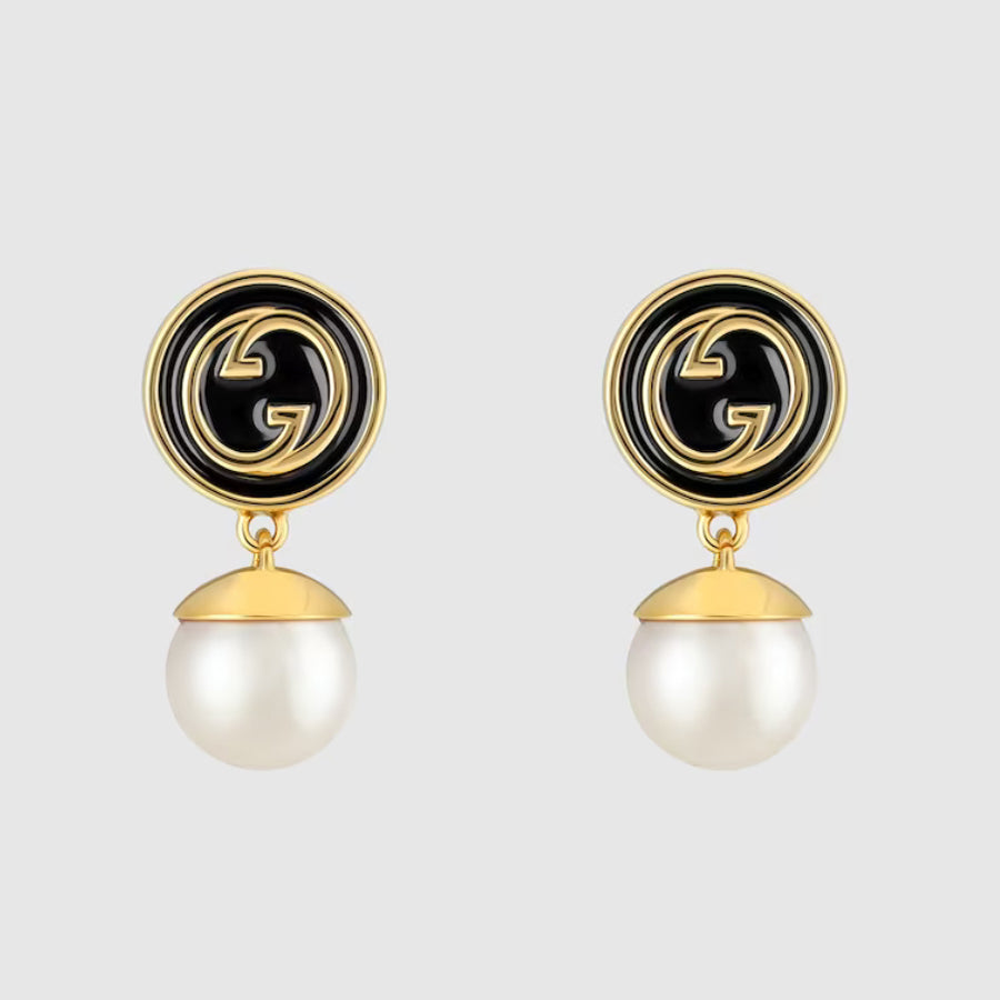 18K Gucci Blondie Pendant Earrings