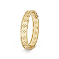 18K Van Cleef & Arpels Yellow Gold Perlee Clovers Bracelet