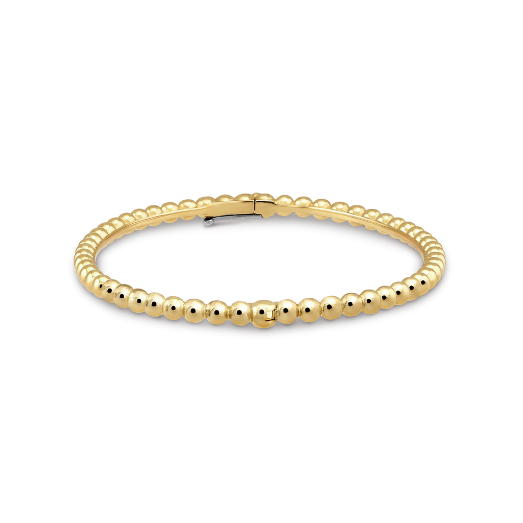 18K Van Cleef & Arpels Yellow Gold Perlee Pearls Bracelet