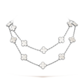 18K Van Cleef & Arpels Vintage Alhambra 20 Motifs Long Necklace