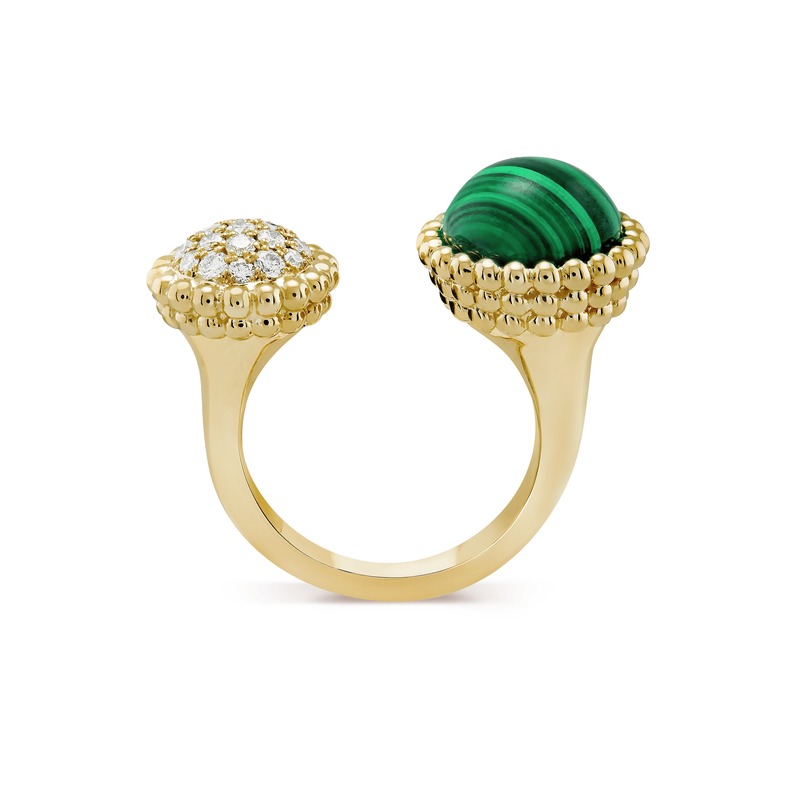 18K Van Cleef & Arpels Perlee Couleurs Between The Finger Ring