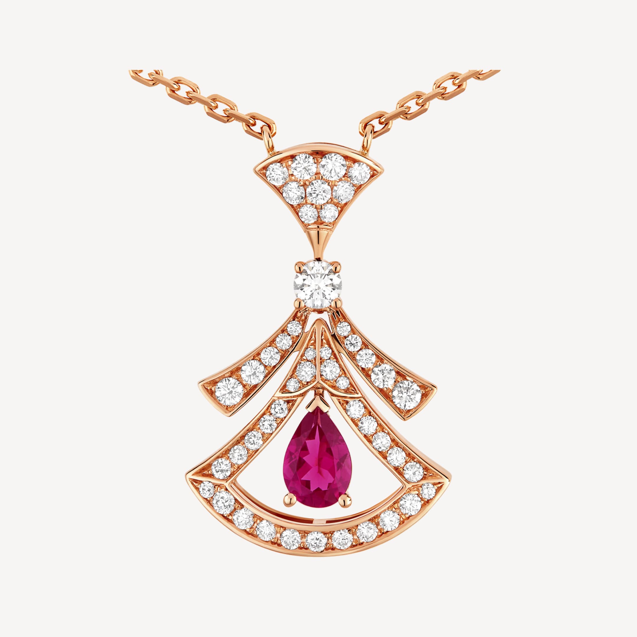 18K BVLGARI BV Divas' Dream Pearls Diamond Necklace