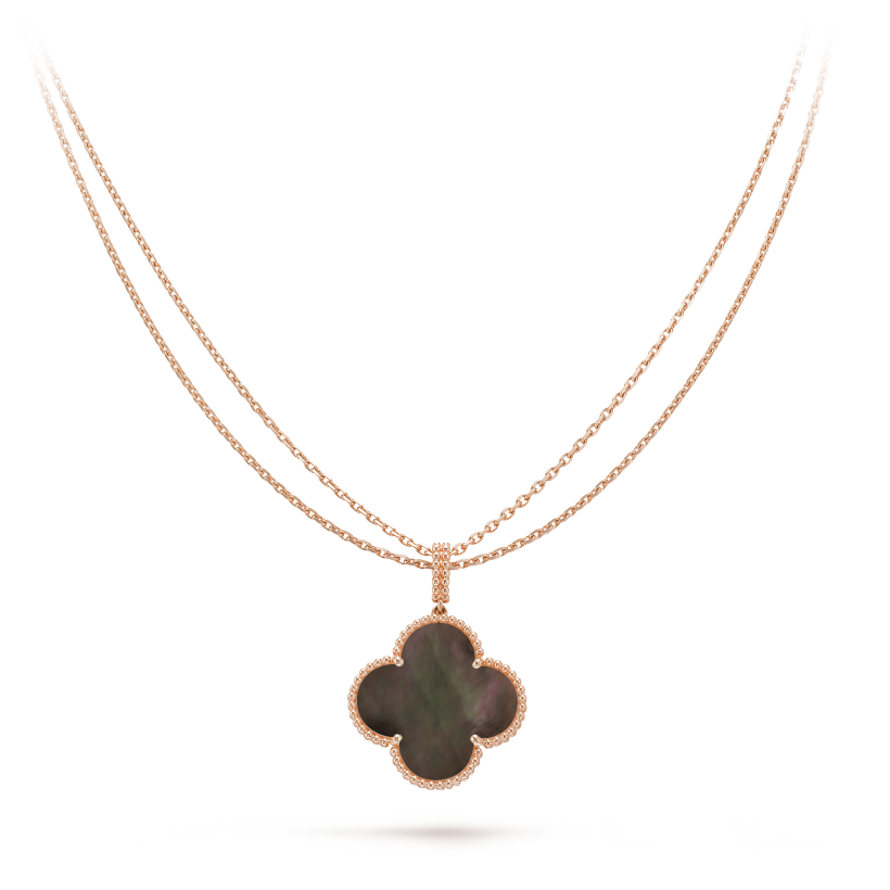 18K Van Cleef & Arpels Magic Alhambra One Motif Pearl Necklace