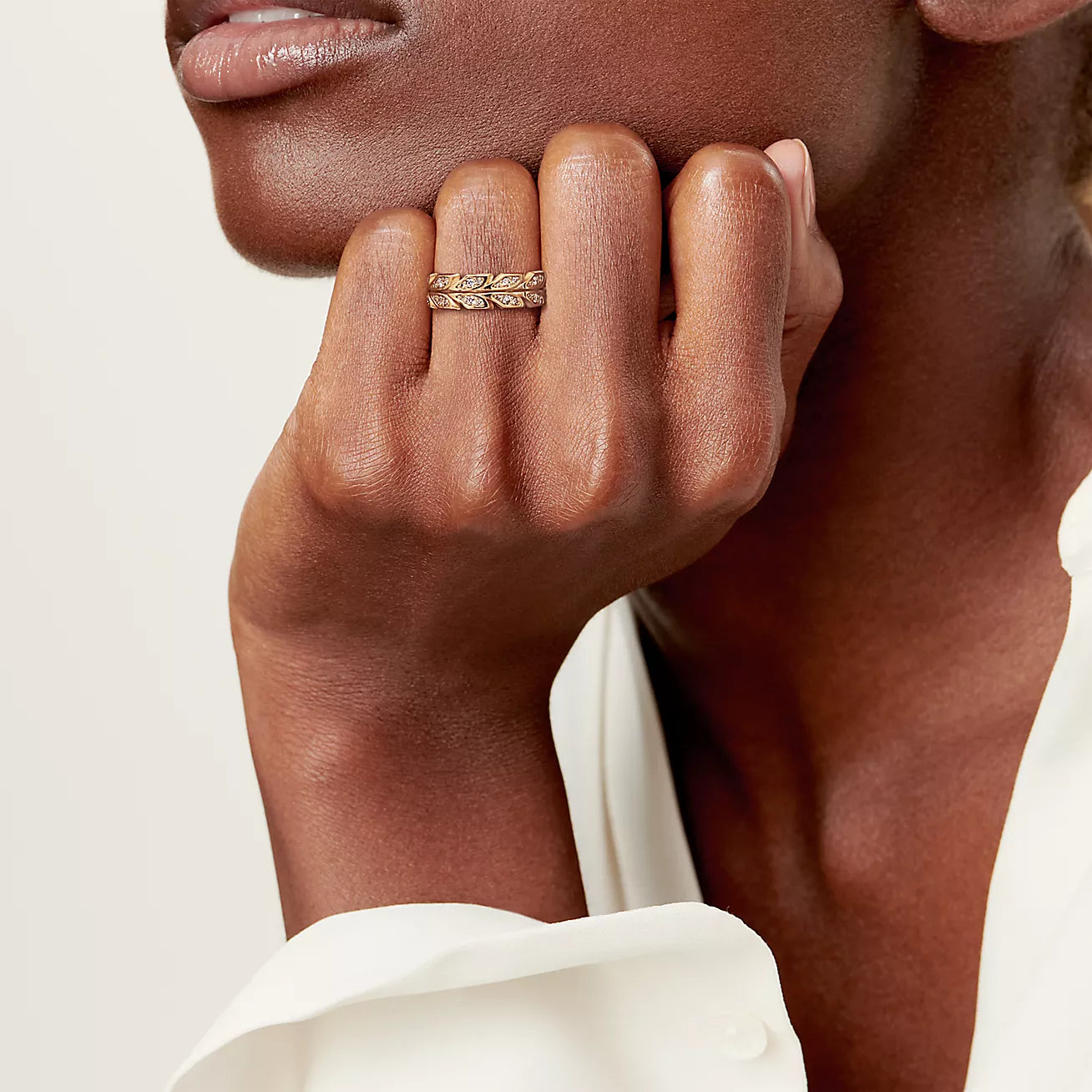 18K Tiffany Yellow Gold Victoria Vine Ring