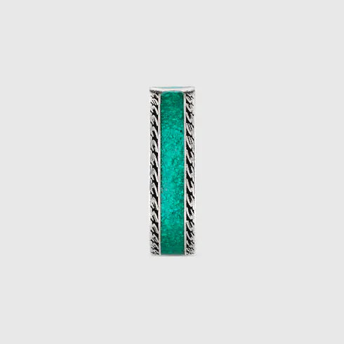 Gucci Interlocking G Turquoise Enamel Ring