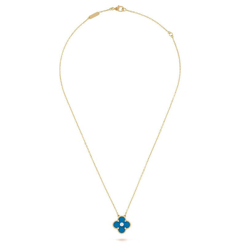 18K Van Cleef & Arpels Vintage Alhambra Agent Clover Necklace