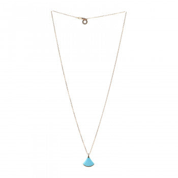 18K BVLGARI BV Divas' Dream Turquoise Pendant Necklace