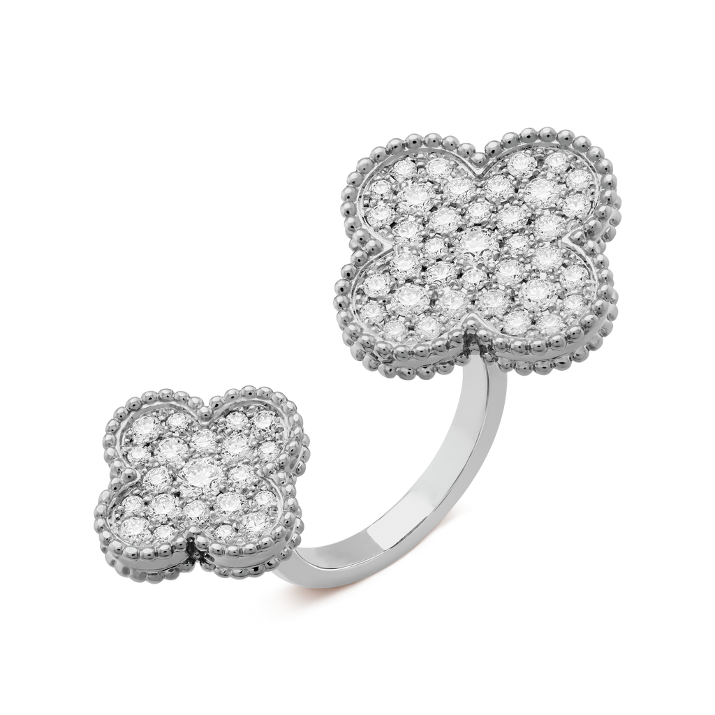 18K Van Cleef & Arpels Magic Alhambra Diamond Ring