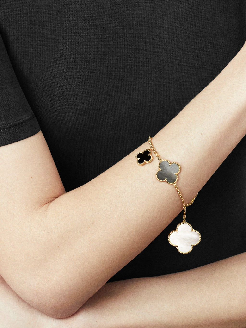 18K Van Cleef & Arpels Magic Alhambra Five Motifs Clover Bracelet