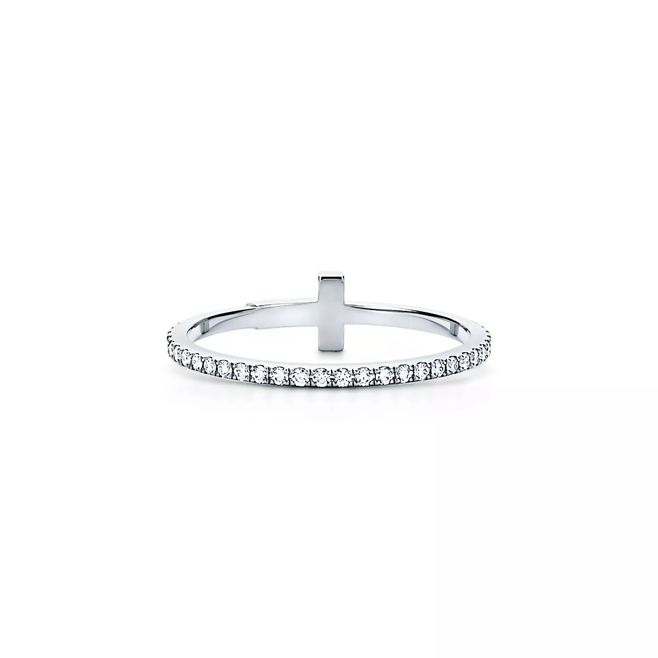 18K Tiffany Diamond Wire Ring
