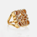 18K Loewe Anagram Crystals Ring