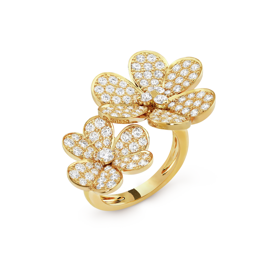 18K Van Cleef & Arpels Frivole Between the Finger Ring