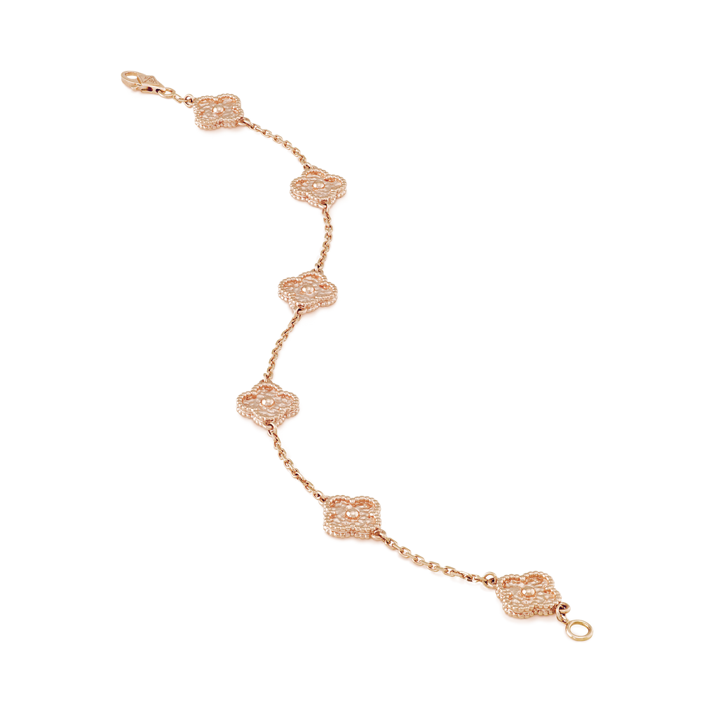 18K Van Cleef & Arpels Sweet Alhambra Six Motifs Bracelet