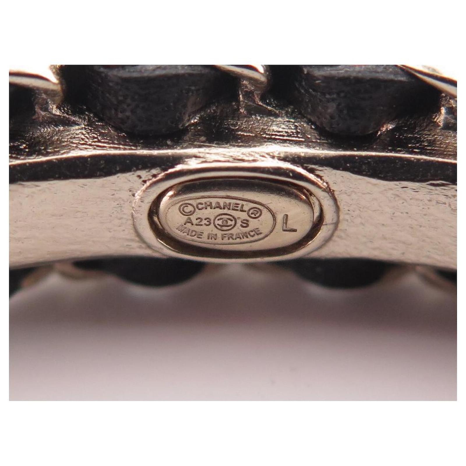 18K Chanel Cuff Strass Open Bracelet