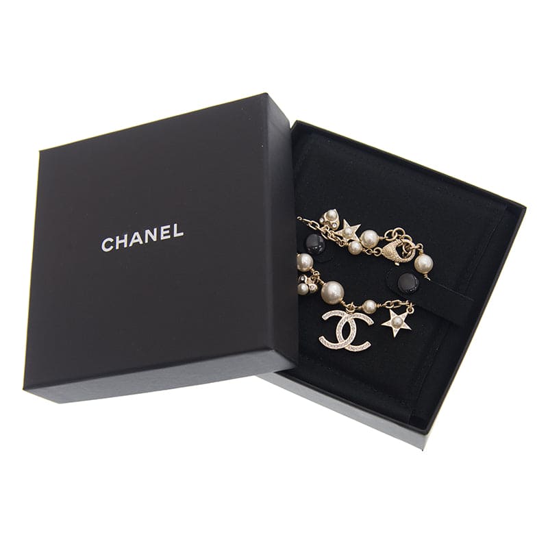 18K Chanel Pearls & Diamonds Bracelet