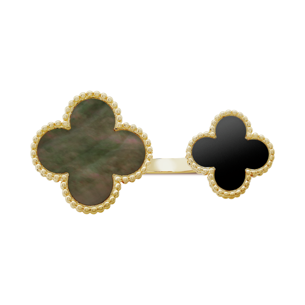 18K Van Cleef & Arpels Magic Alhambra Clover Ring