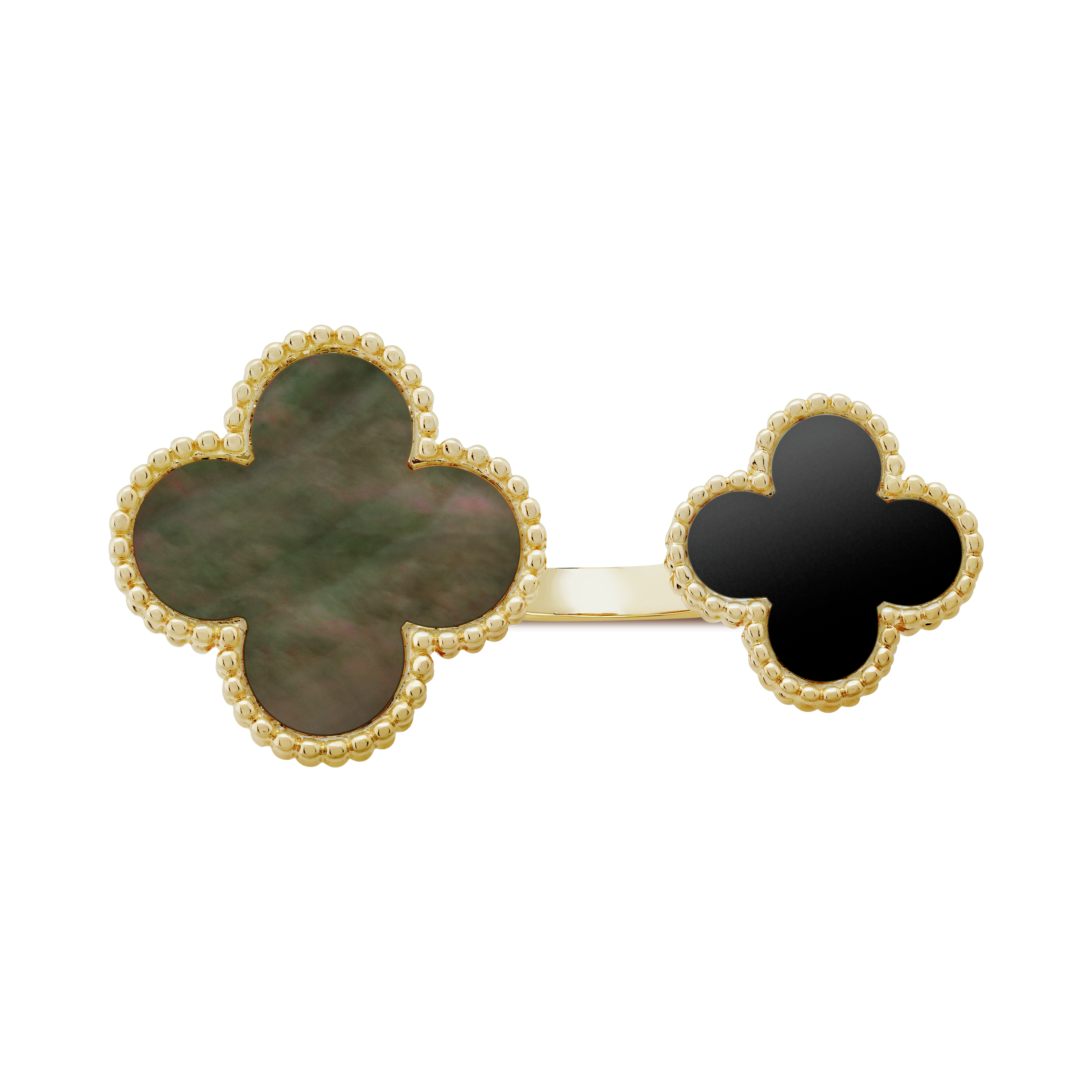 18K Van Cleef & Arpels Magic Alhambra Clover Ring