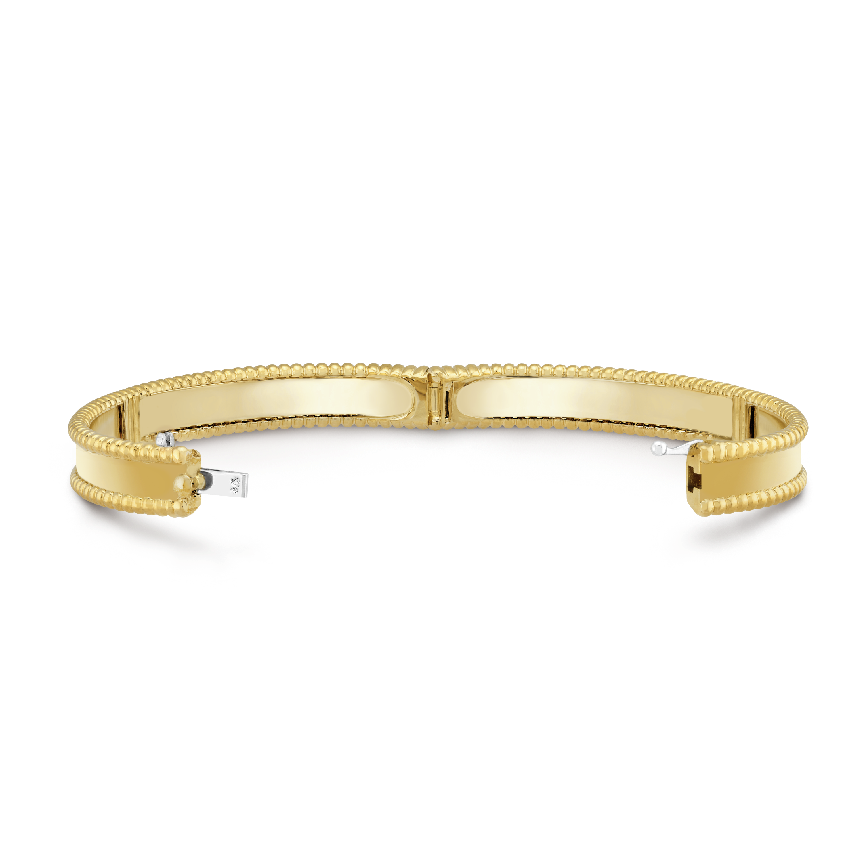 18K Van Cleef & Arpels Yellow Gold Perlee Signature Bracelet