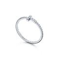 18K Tiffany Diamond Wire Ring