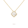 18K Van Cleef & Arpels Vintage Alhambra Pendant Clover Necklace
