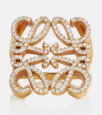 18K Loewe Anagram Crystals Ring