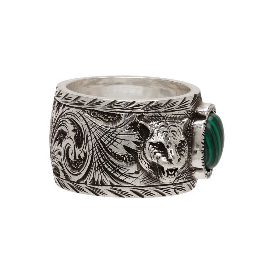 Gucci Feline Garden Green Ring