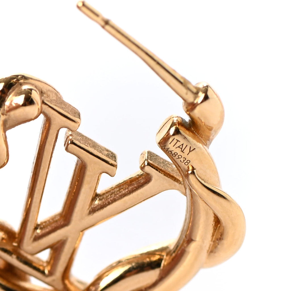 18K Louis Vuitton Garden Louise Hoop Earrings