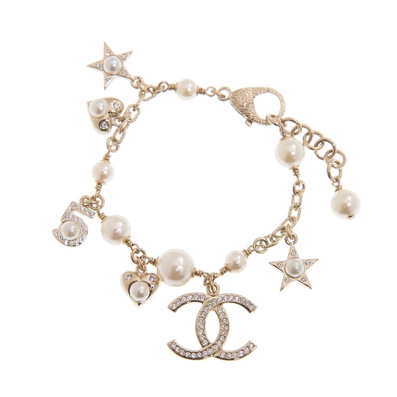 18K Chanel Pearls & Diamonds Bracelet