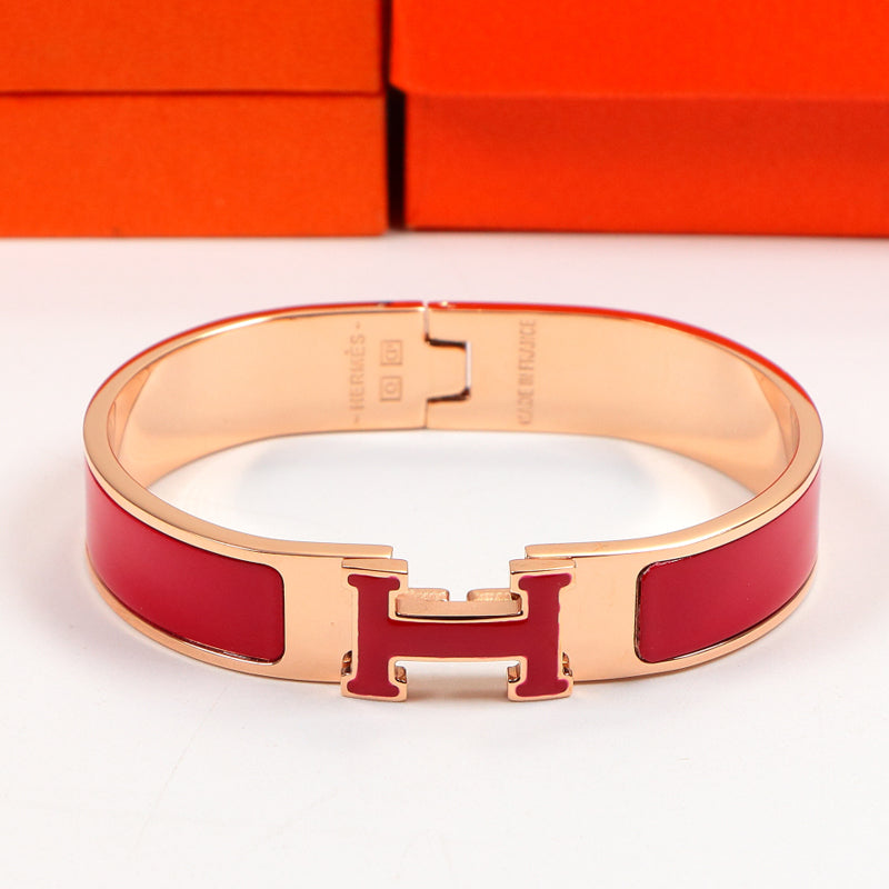 18K Clic Hermes Red Bracelet