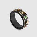18K Gucci Icon With Gemstones Corundum Ring