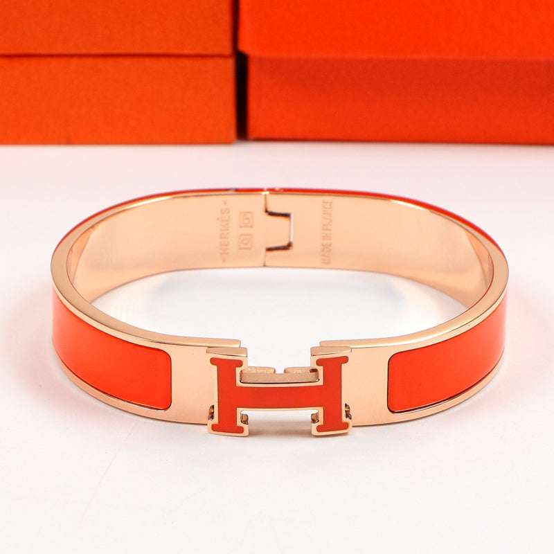 18K Clic Hermes Orange Bracelet