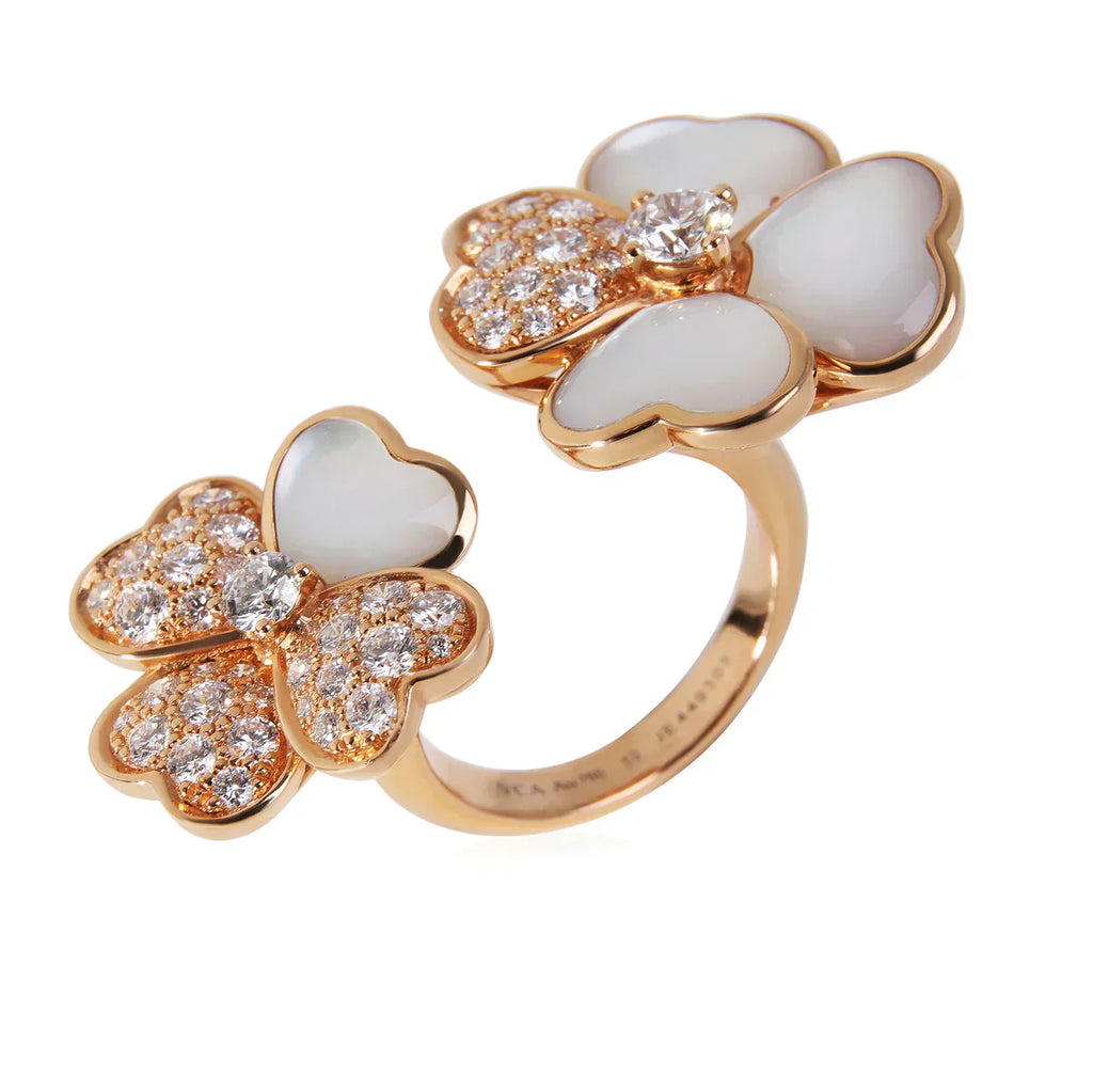 18K Van Cleef & Arpels Cosmos Between the Finger Diamond Ring