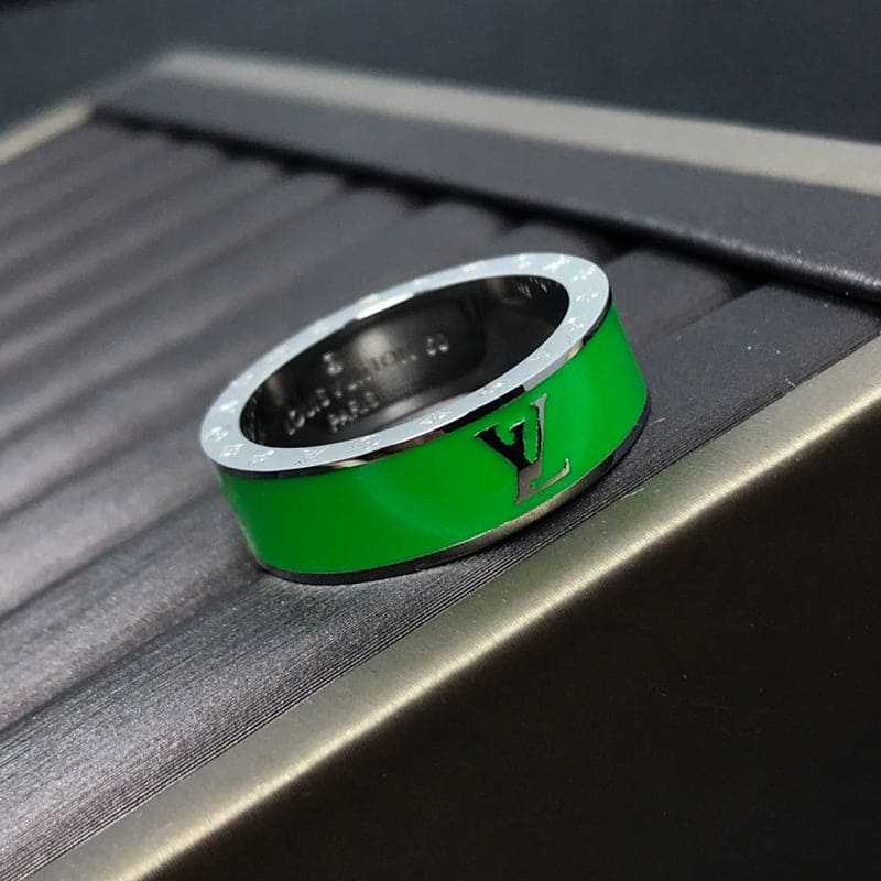 18K Louis Vuitton Ceramic Set of 2 Rings