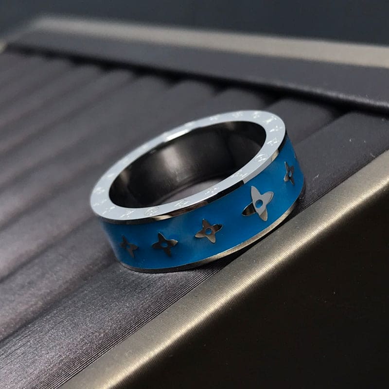 18K Louis Vuitton Ceramic Set of 2 Rings