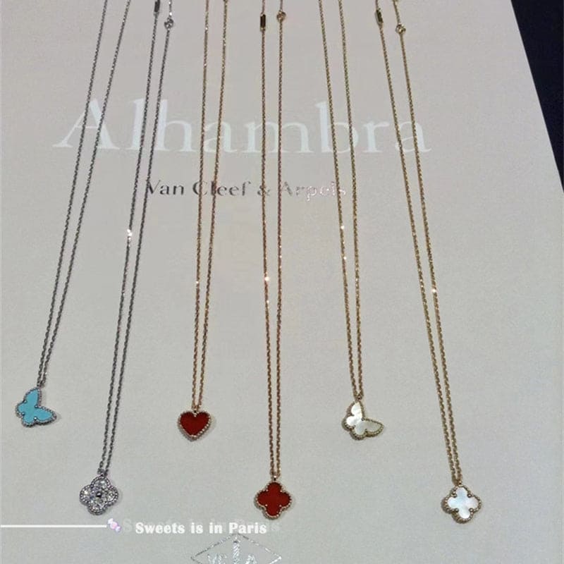 18K Van Cleef & Arpels Sweet Alhambra Butterfly Necklace