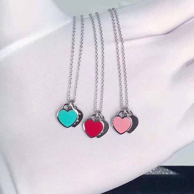 Tiffany Blue Heart Necklaces