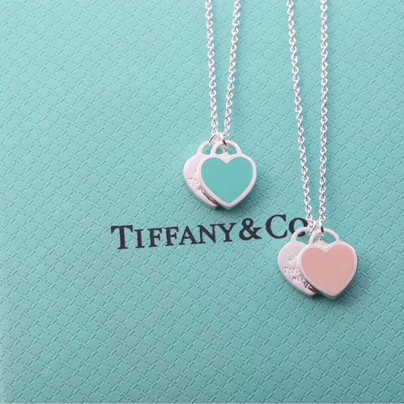 Tiffany Blue Heart Necklaces