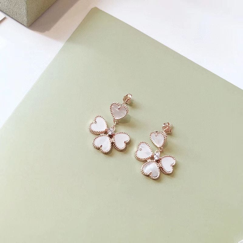18K Van Cleef & Arpels Sweet Alhambra Effeuillage Earrings