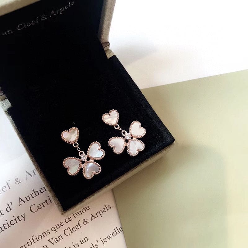 18K Van Cleef & Arpels Sweet Alhambra Effeuillage Earrings