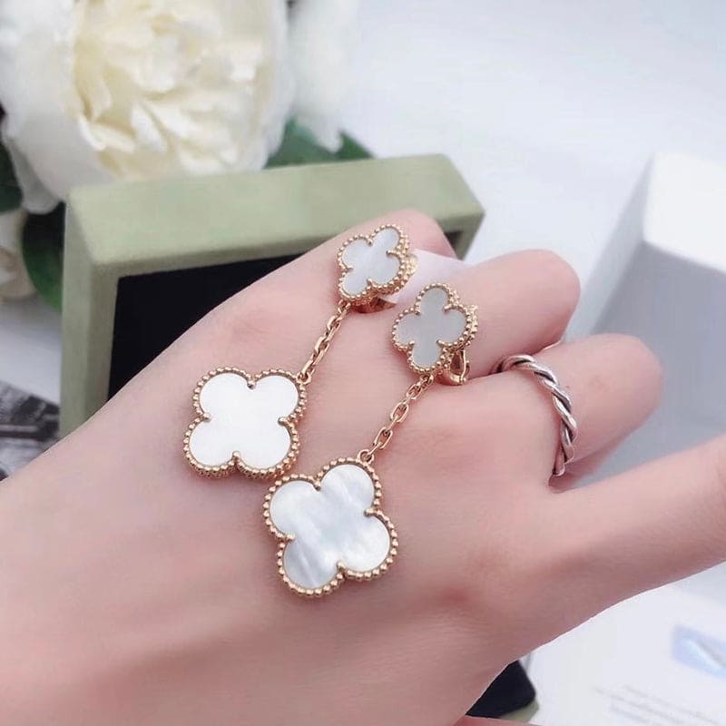 18K Van Cleef & Arpels Magic Alhambra Earclips Earrings