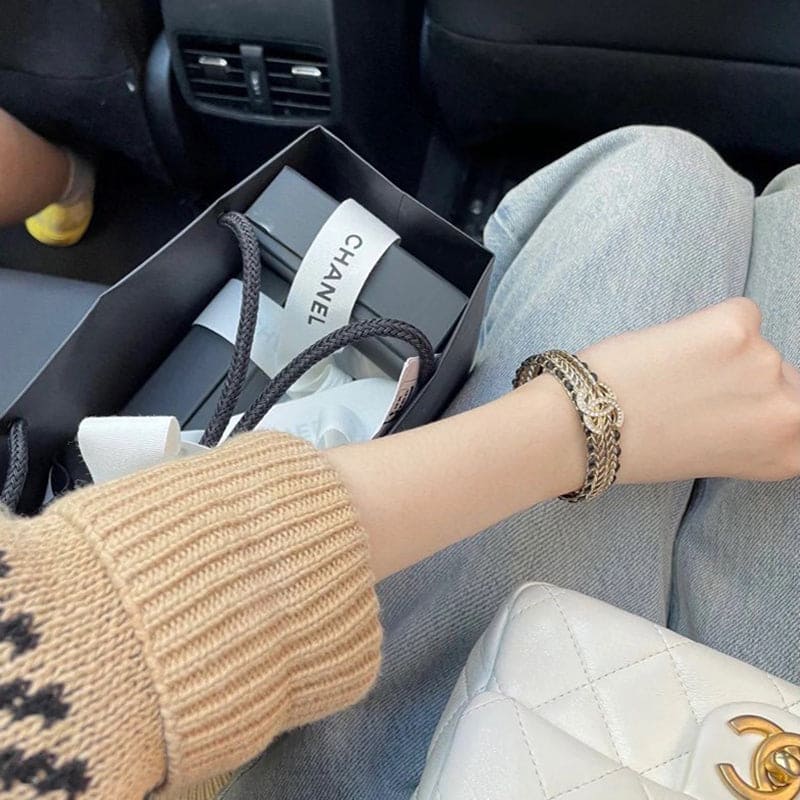 18K Chanel 2022 Black Cuff Bracelet