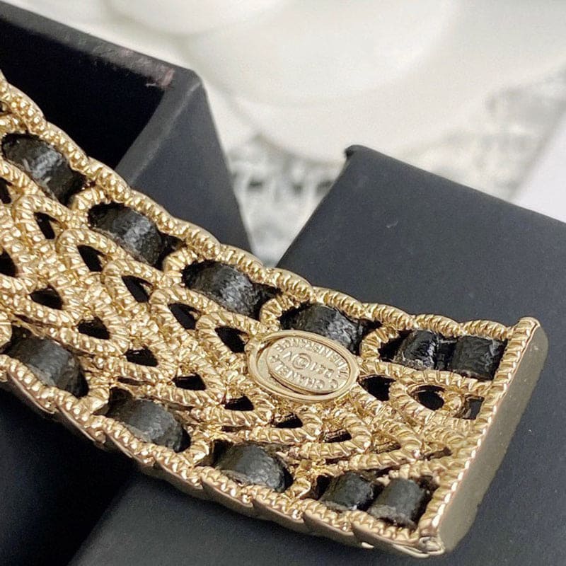 18K Chanel 2022 Black Cuff Bracelet