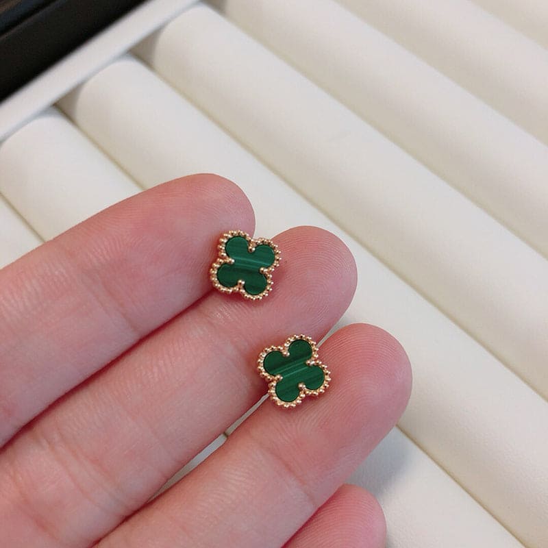 18K Van Cleef & Arpels Vintage Alhambra Five Motifs Malachite Clover Bracelet