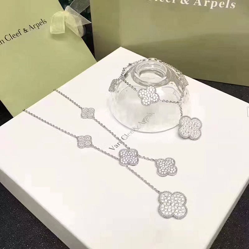 18K Van Cleef & Arpels Magic Alhambra Five Motifs Clover Bracelet
